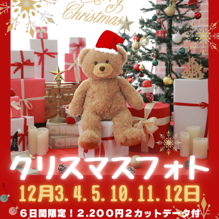 🎄クリスマス🎄フォト【フォトスタジオ凛成瀬店】駐車場完備・駅チカ